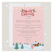 Lettre Noël du Père Noël Carte