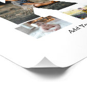 Lettre noire et blanche K - Collage photo (Coin)