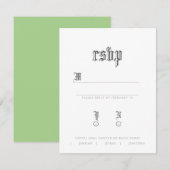 Lettre noire RSVP (Devant / Derrière)