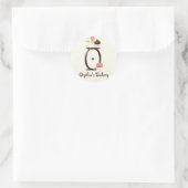 Lettre O Monogram Cupcake Logo Autocollants d'affa (Sac)