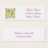 Lettre O Monogramme Fleur de lis (Devant & derrière)