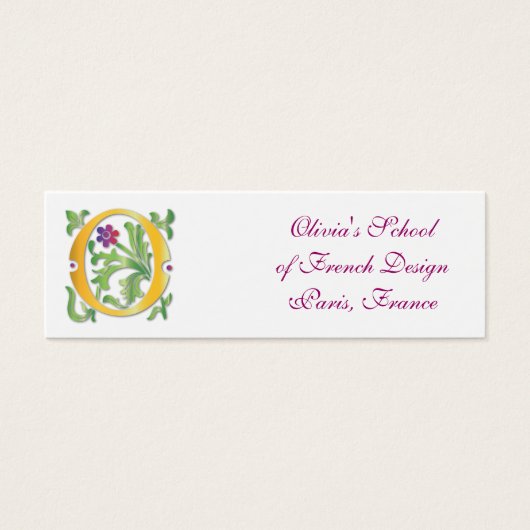 Lettre O Monogramme Fleur de lis (Devant)