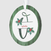 *~* Lettre O Rustic Christmas PHOTO Wood AP44 (devant)