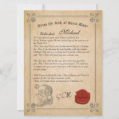 Lettre officielle de la carte de vacances du Père (Devant)