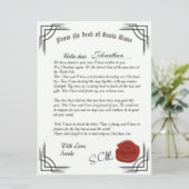 Lettre Officielle De La Carte De Vacances Du Père (Debout devant)