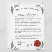 Lettre Officielle De La Carte De Vacances Du Père (Devant)