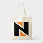 Lettre orange Et Noire N Sac fourre-tout (Devant)