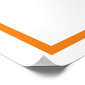 Lettre orange P Poster (Coin)