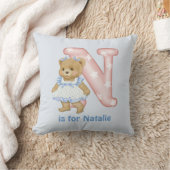 LETTRE OREILLARD N Coussin monogramme (Couverture)