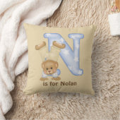 LETTRE OREILLARD N Coussin monogramme (Couverture)