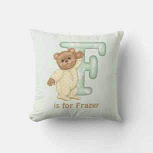 LETTRE OREILLE EN TÊTE F Coussin DE MONogramme