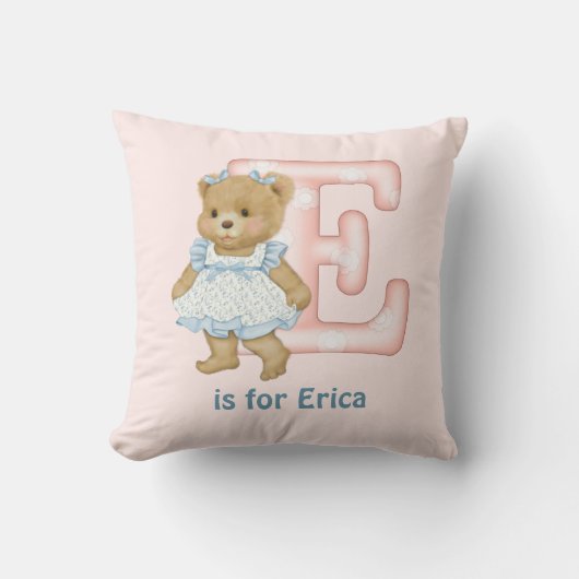 LETTRE OREILLE TDAY E Coussin Monogramme (Recto)