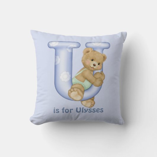 LETTRE OREILLE TDAY U Coussin Monogramme (Recto)