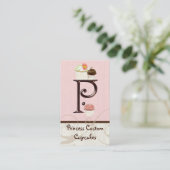 Lettre P Monogramme Dessert Boulangerie Cartes de  (Debout devant)