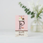 Lettre P Monogramme Dessert Boulangerie Cartes de (Debout devant)