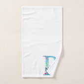 Lettre P Monogramme Ensemble de cadeaux de bain in (Serviette à main)