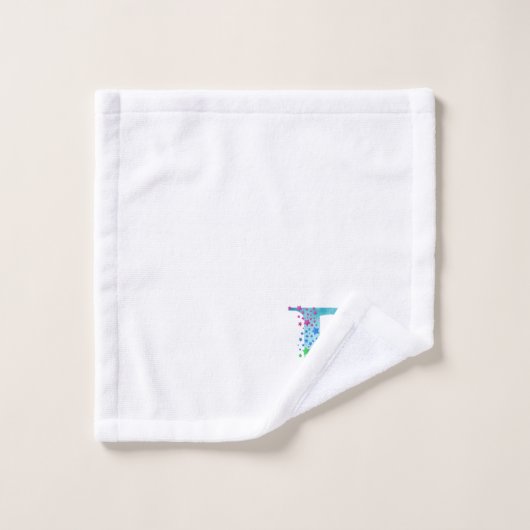 Lettre P Monogramme Ensemble de cadeaux de bain in (Gant de toilette)