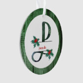 *~* Lettre P Rustic Christmas PHOTO Wood AP44 (devant)