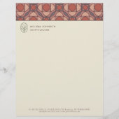 Lettre Papier à en-tête de conception intérieure géométri (Devant)