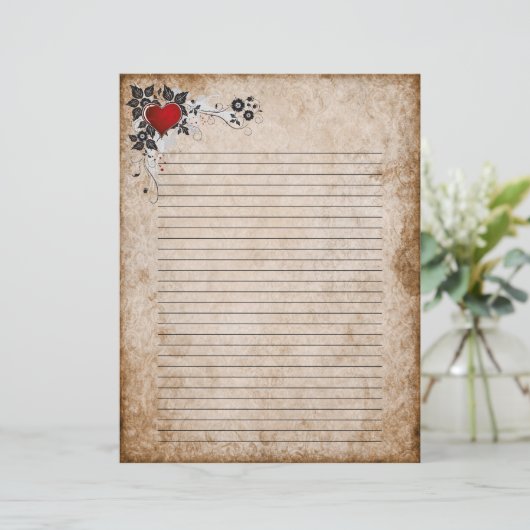 Lettre papier ancienne (Debout devant)