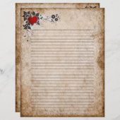 Lettre papier ancienne (Devant / Derrière)