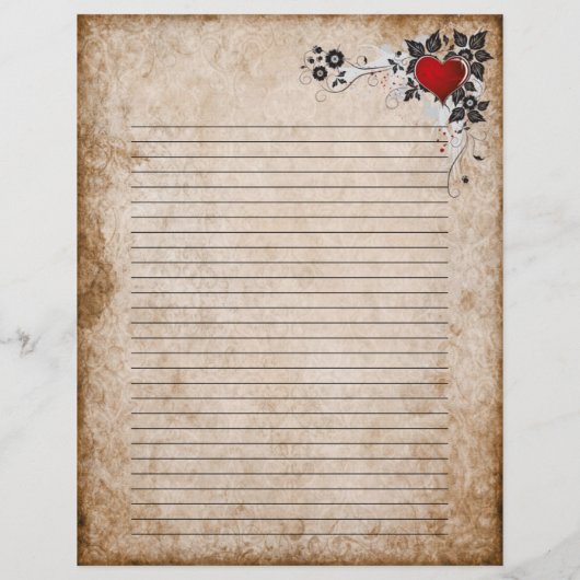 Lettre papier ancienne (Dos)