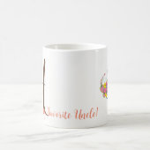 Lettre papillon H Mug florale (Centre)