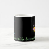 Lettre papillon L Mug florale (Centre)