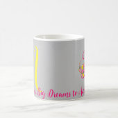 Lettre papillon M Mug florale (Centre)
