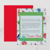 Lettre Père Noël Personnaliser feuille papier (Devant / Derrière)