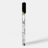 Lettre personnalisée coque iphone en marbre noir b (Verso / Droite)