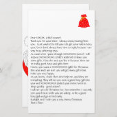 Lettre personnalisée de Père Noël 1 Papeterie (Devant / Derrière)