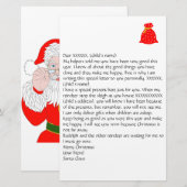 Lettre personnalisée de Père Noël 3 Papeterie (Devant / Derrière)