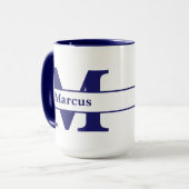 Lettre personnalisée et tasse de nom (Devant gauche)