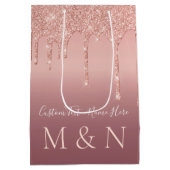 Lettre personnalisée rose or Votre nom Mariage Sac (Dos)