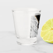 LETTRE PERSONNALISÉE Verre Tiré Noir Marbre Blanc (Gauche)