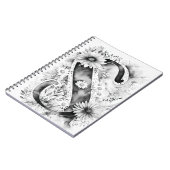 LETTRE PERSONNELLE S Carnet D'Aquarelle Florale (Côté gauche)