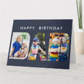 Lettre photo DAD Cutout Carte Anniversaire (Devant)