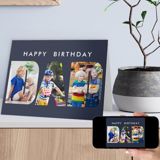 Lettre photo DAD Cutout Carte Anniversaire