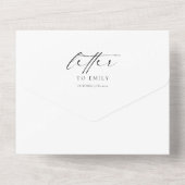 Lettre Photo Moderne À Mariée Sur Carte De Jour De (Verso)