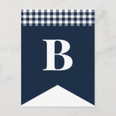 LETTRE PLAN Bleu do-it-yourself Rustique Carte pos (Devant)