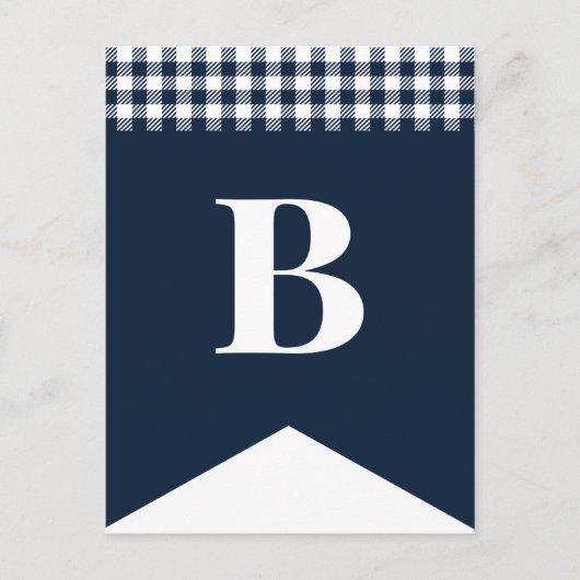 LETTRE PLAN Bleu do-it-yourself Rustique Carte pos (Devant)