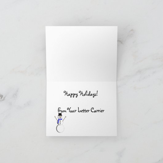 LETTRE PORTE "Merci" Carte pour notes (Intérieur)