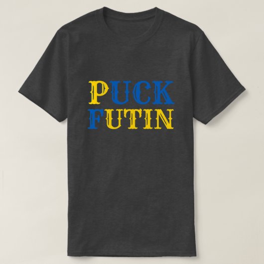 LETTRE Puck Foutine T-shirt ukrainien inverse (Design devant)