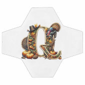 Lettre Q dinde de style Thanksgiving (Plat)