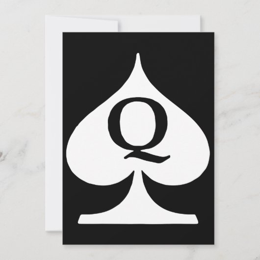 Lettre Queen Of Spades Q Deck De Cartes Poker Symb (Devant)