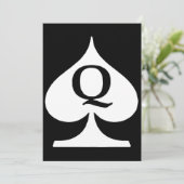 Lettre Queen Of Spades Q Deck De Cartes Poker Symb (Debout devant)