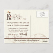 Lettre R Bonne Anniversaire Cupcake Business Carte (Dos)