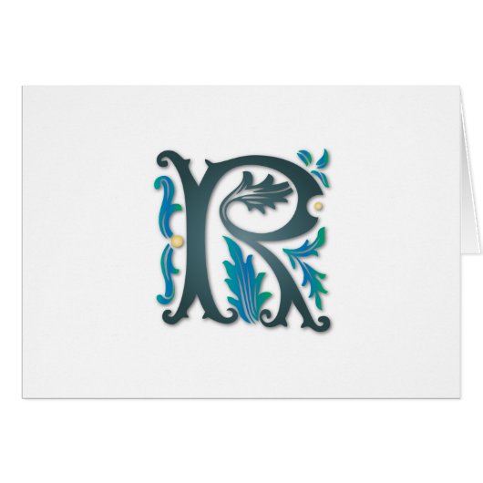 Lettre R monogramme (Devant horizontal)