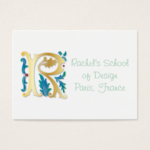 Lettre R Monogramme Fleur de lis